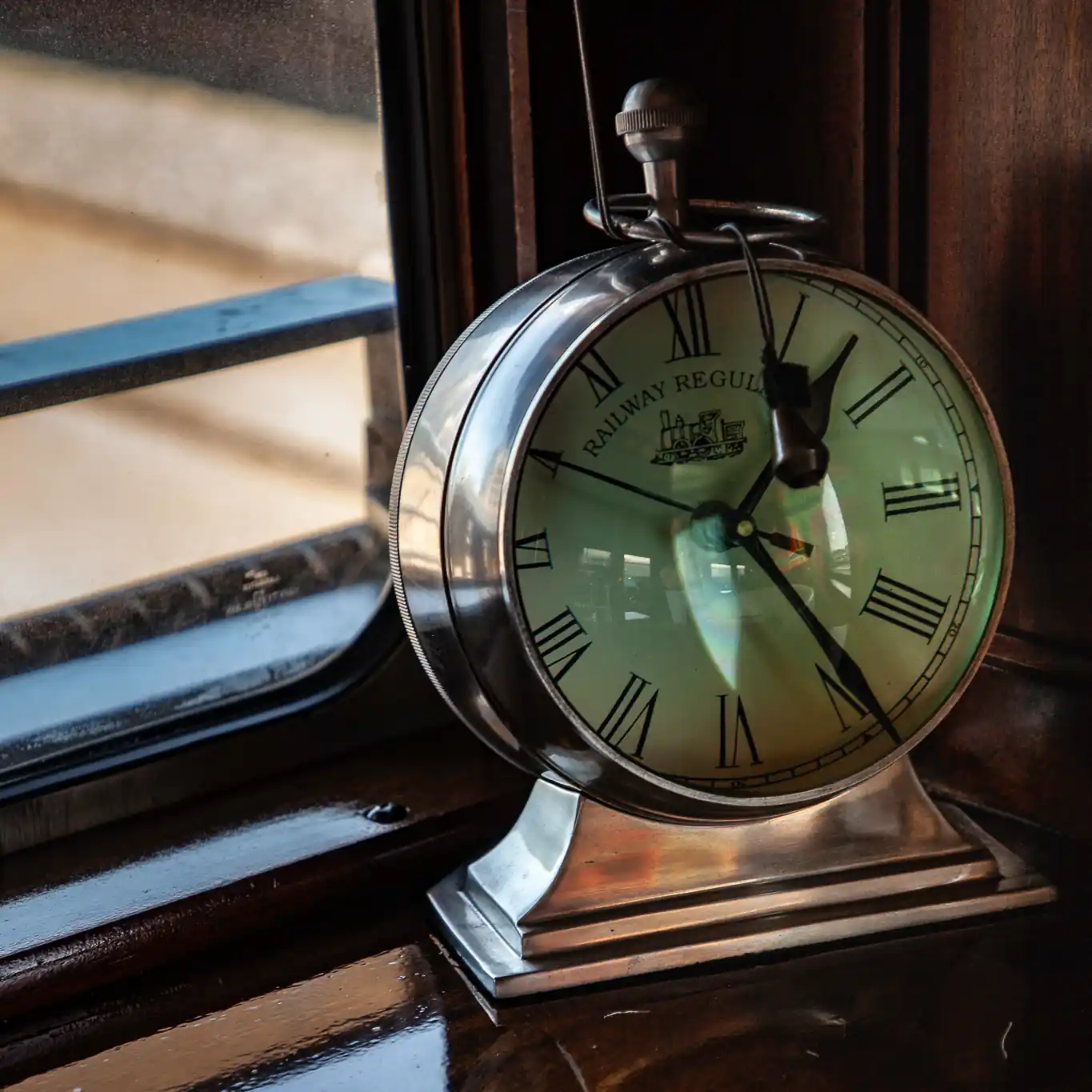 A photograph of a clock